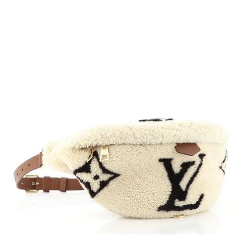 lv fleece bum bag